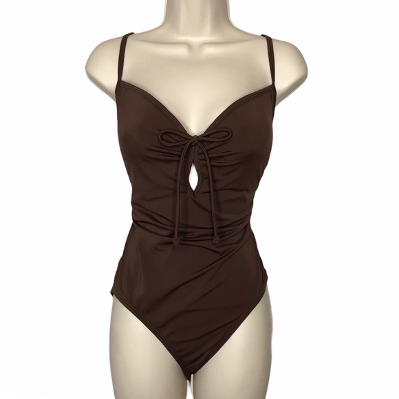Victoria's Secret Other - Victoria’s Secret Brown One Piece Bathing Suit 14C